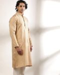 Small Buta Jacquard Embroidered Long Kurta