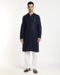 Embroidered Slim Fit Kurta