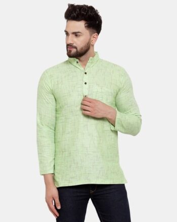 Men Regular Fit Short Kurta