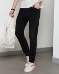 Shein Ankle Length Slim Jeans With Pockets