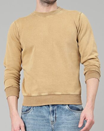 Men Regular Fit Round-Neck Sweatshirt