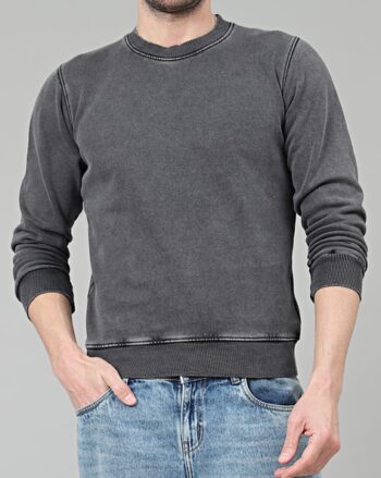 Structured Crew-Neck Pullover