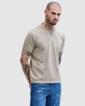 Men T-Shirt with V-Neck