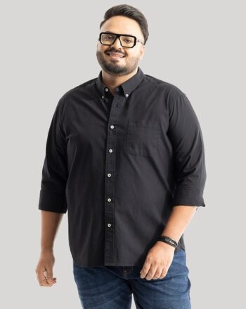 Checked Spread-Collar Shirt