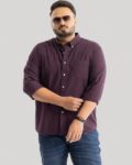 Men Checked Slim Fit Cotton Shirt