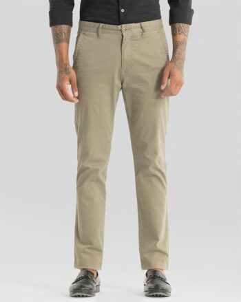 Men Baggy Fit Pleated Trousers