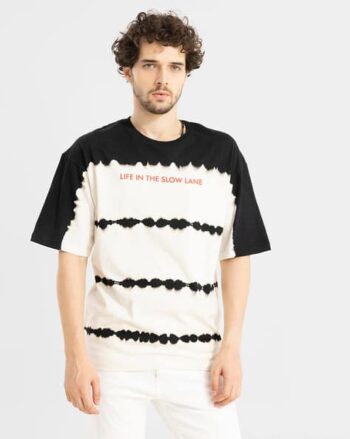 Typographic Print Crew-Neck T-Shirt