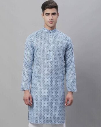 Floral Print Long Kurta