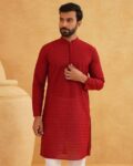 Men Embroidered Regular Fit Kurta