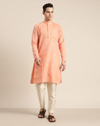 Heathered Long Kurta with Pocket