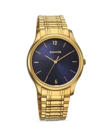 Men Water-Resistant Analogue Watch-NT77082YM07
