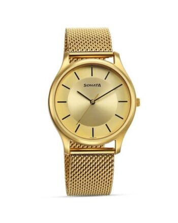 Men Water-Resistant Analogue Watch-NT77082YM09