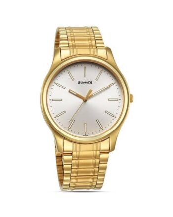 Men Water-Resistant Analogue Watch-NT77082YM10