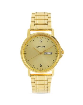 Men Water-Resistant Analogue Watch-NT77083YM03