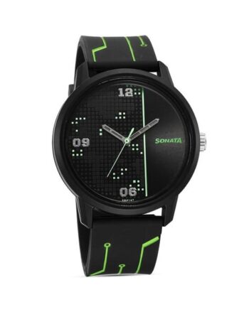 Men Water-Resistant Analogue Watch-NT77085PP21W