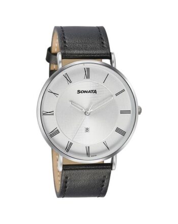 Men Water-Resistant Analogue Watch-NT77142SL01