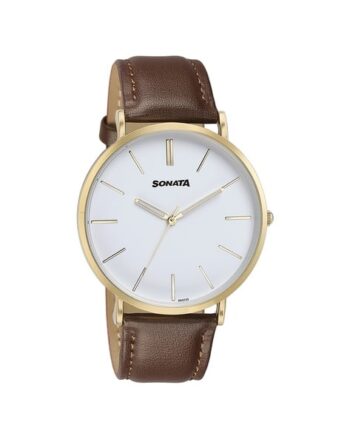 Men Water-Resistant Analogue Watch-NT77143YL01