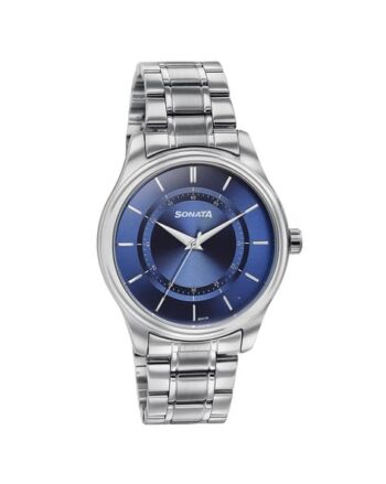Men Water-Resistant Analogue Watch-NT77149SM01