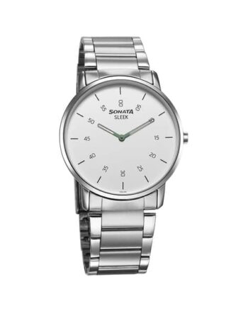 Men Analogue Watch with Stainless Steel Strap-7152SM01