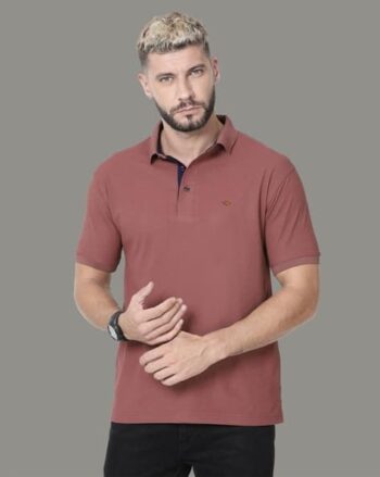 Embroidered Logo Polo T-Shirt with Short Sleeves