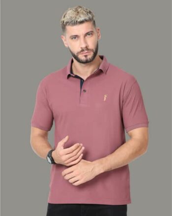 Embroidered Logo Polo T-Shirt with Short Sleeves