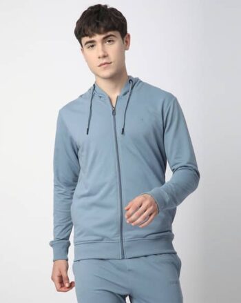 Men All-Over Logo Lettering Print Regular Fit Sweatshirt