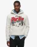 Men Typographic Print Hoodie with Kangaroo Pocket