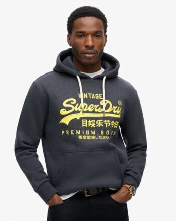 Men Oversized Fit Hoodie with Kangaroo Pockets