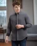 Men Printed Regular Fit Shirt with Short Sleeves