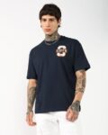 Men Iconic Logo Print Regular Fit Cotton Crew-Neck T-Shirt