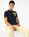 Men Logo Embroidered Regular Fit Polo T-Shirt