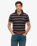 Men Striped Regular Fit Polo T-Shirt