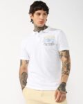 Men Ombre Embroidered Regular Fit Polo T-Shirt