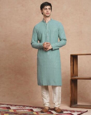 Men Embroidery Long Kurta