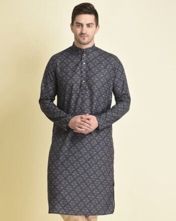 Geometric Print Long Kurta