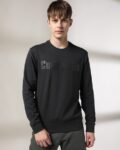 Men Striped Hooded Sweatshirt