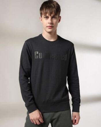 Men Striped Hooded Sweatshirt