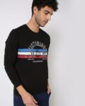Men Floral Print Slim FIt Hooded Sweatshirt