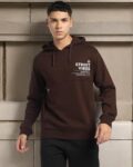 Men Patterned Slim Fit Zip-Front Turtleneck Sweatshirt