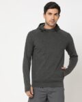 Men Regular Fit Sweatshirt with Logo Embroidery