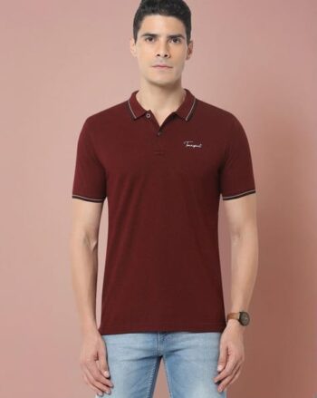 Regular Fit Polo T-Shirt with Brand Print