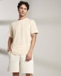 Men Striped Regular Fit Crew-Neck T-Shirt