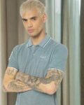 Regular Fit Heathered Polo T-Shirt with Ribbed Hem