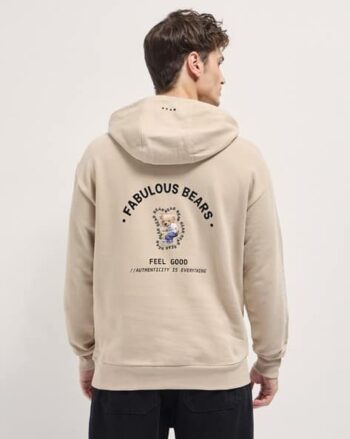 Crew-Neck Sweatshirt with Metallic Logo Accent