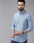 Satin Two Tone French Placket Shirt