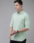 Slim Fit Shirt with Spread Collar