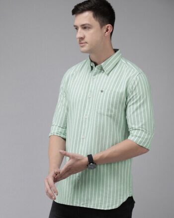 Slim Fit Shirt with Spread Collar