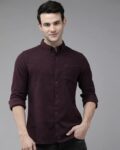 Men Spread Collar Regular Fit Shirt