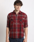 Seersucker double pocket oversh navy m