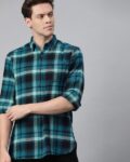 Mandarin Collar Shirt with Patch Pocket